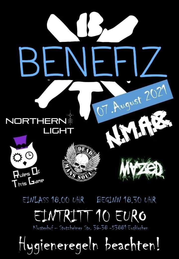 Blattturbo Benefizkonzert mit Northern Light. Einlass 18 Uhr, Beginn 18:30 Uhr